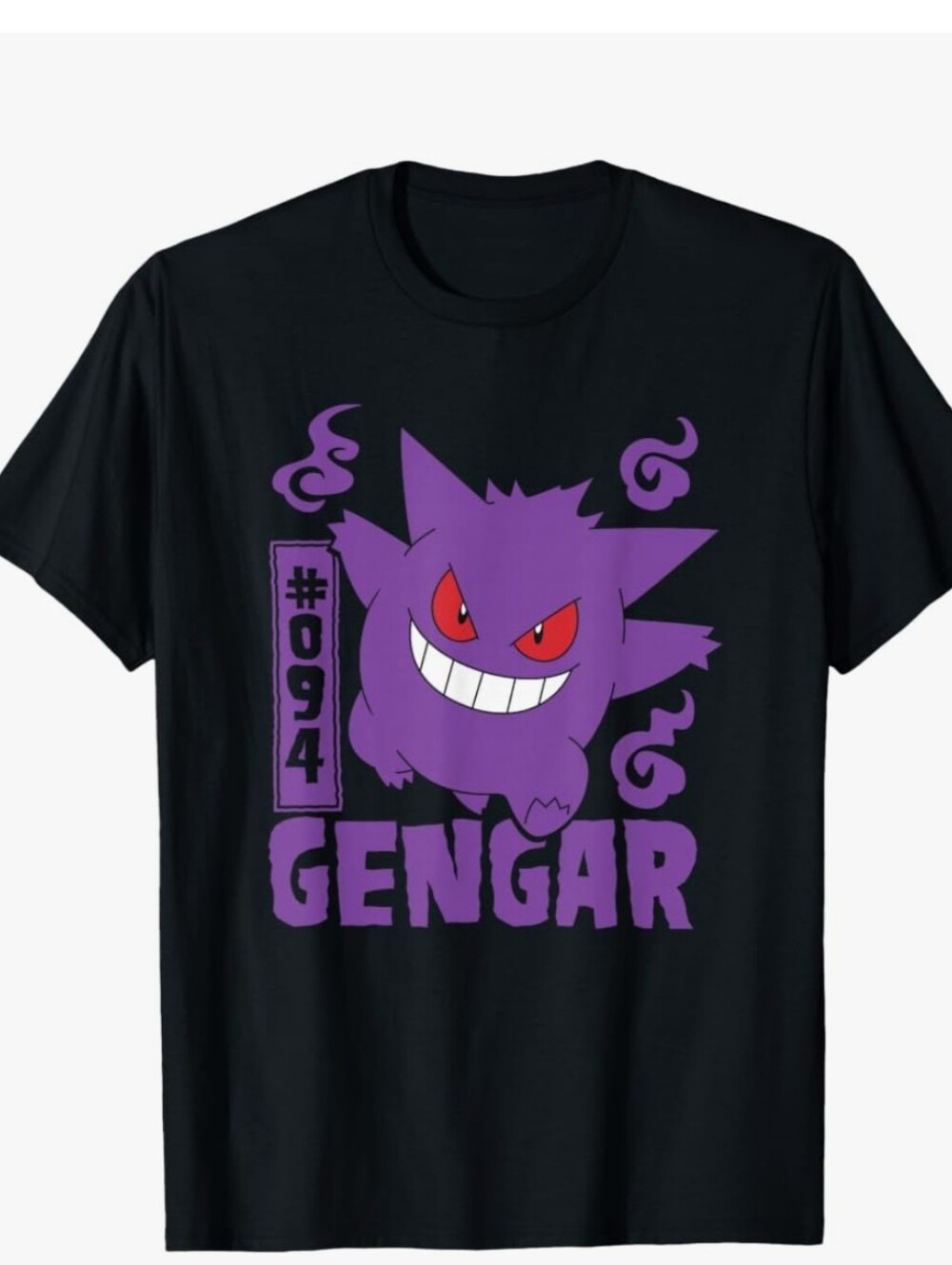 GENGAR POKEMON BLACK TEE